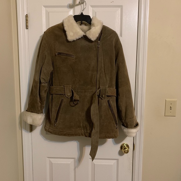 Charles Klein Women’s Leather Jacket size Medium - Picture 2 of 8